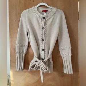 Les Copains Oatmeal Knit Sweater